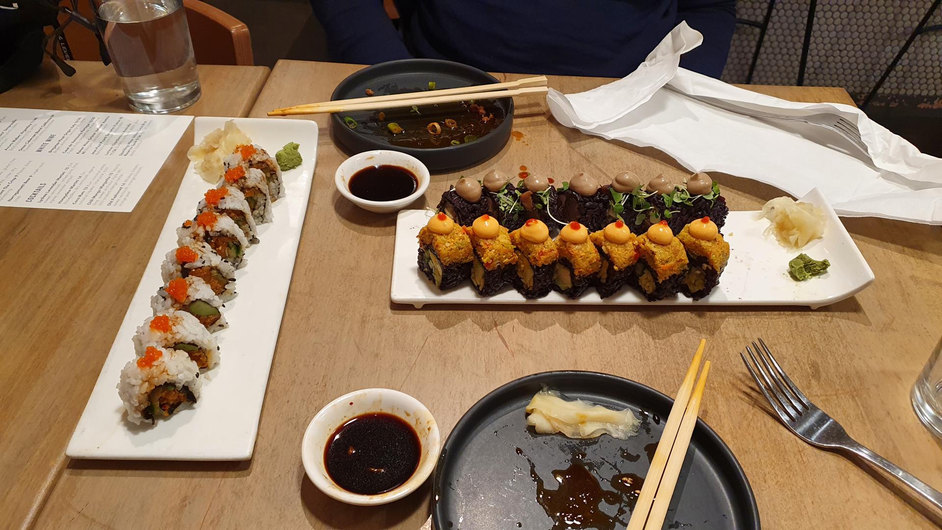Vegan Japanese food at Beyond Sushi in Upper East Side, New York