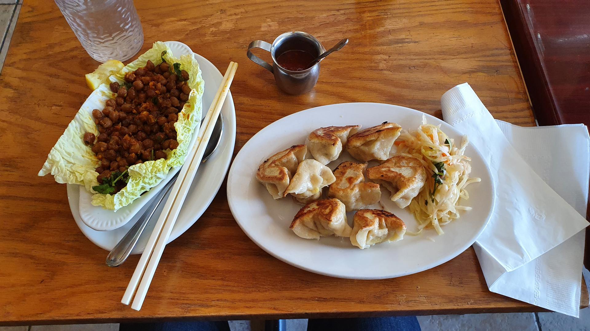 Vegan Tibetan food at Cafe Himalaya in East Village, New York