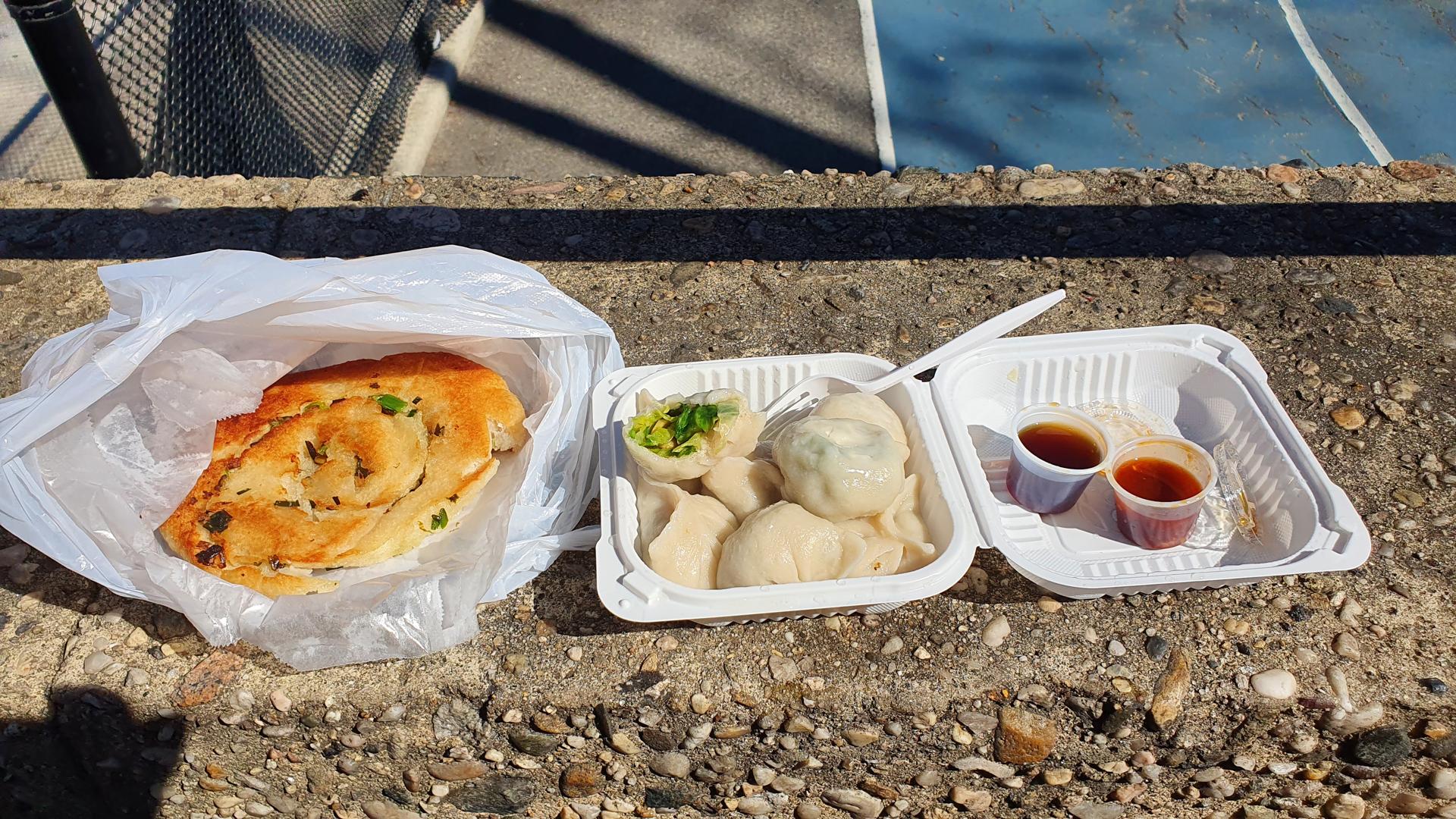 Vegan Chinese food at Chi Dumpling House in Chinatown, New York