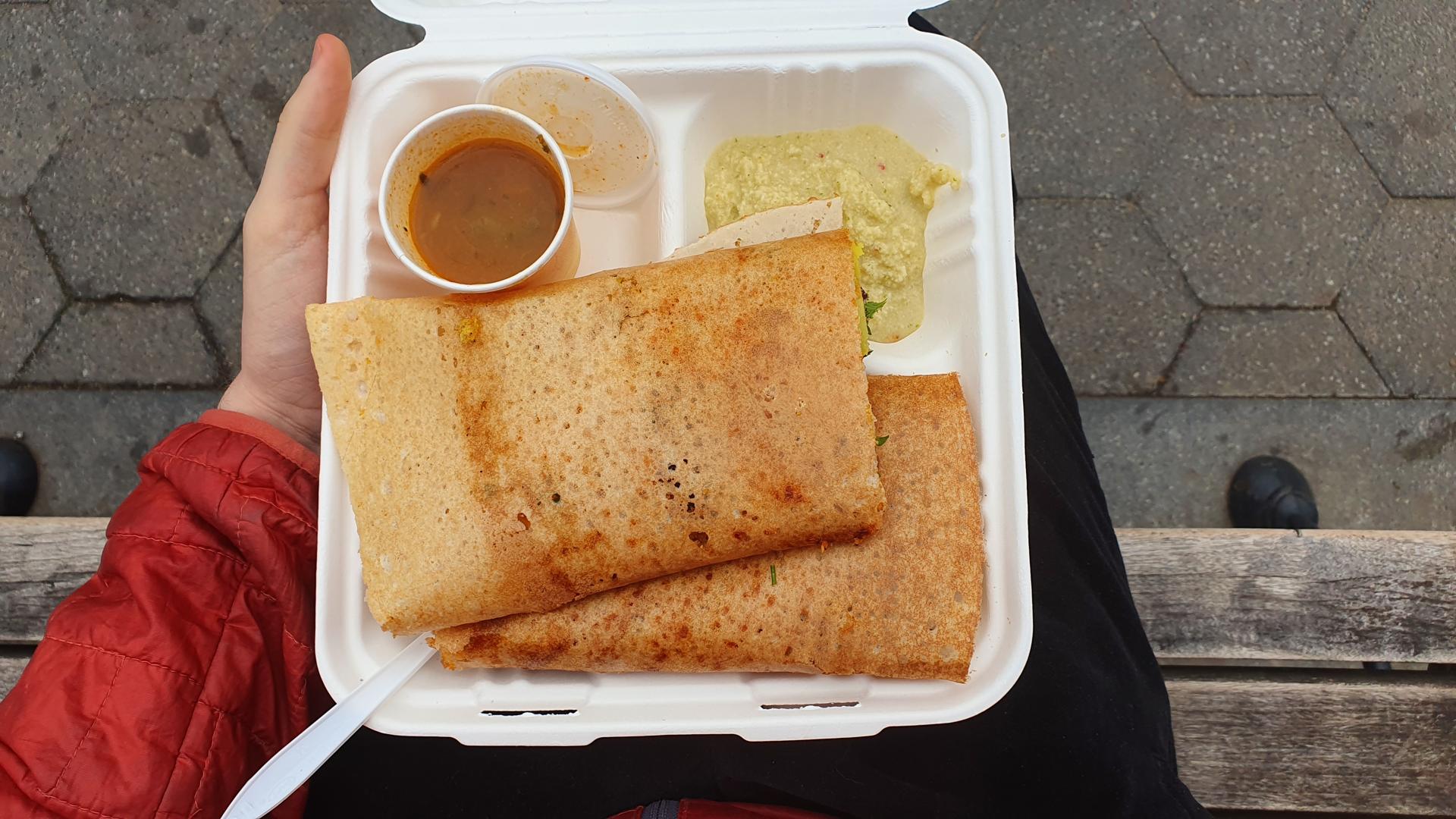 Vegan Indian food at NY Dosas in West Village, New York