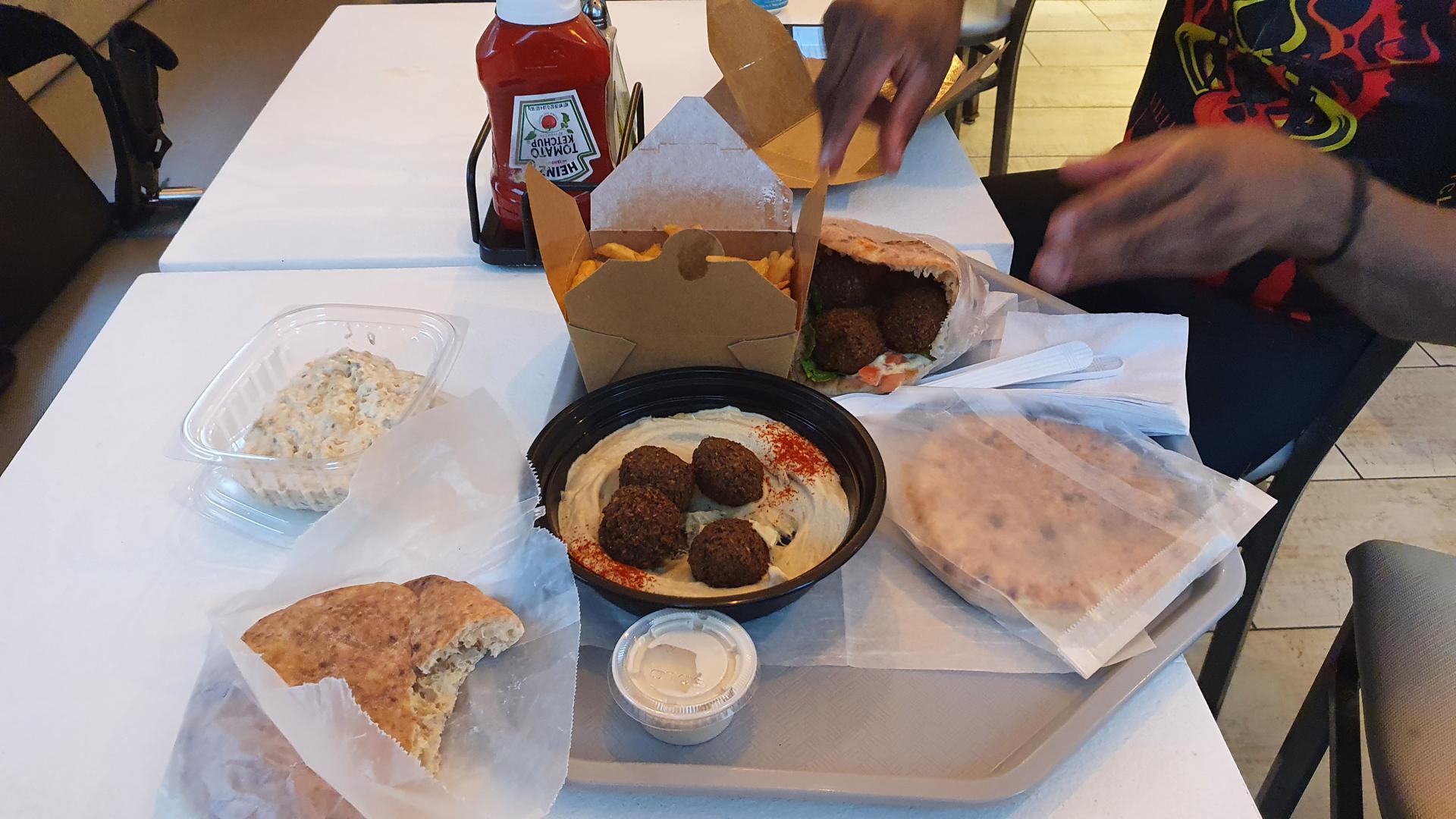 Vegan Middle Eastern food at Pita Grill in Midtown, New York