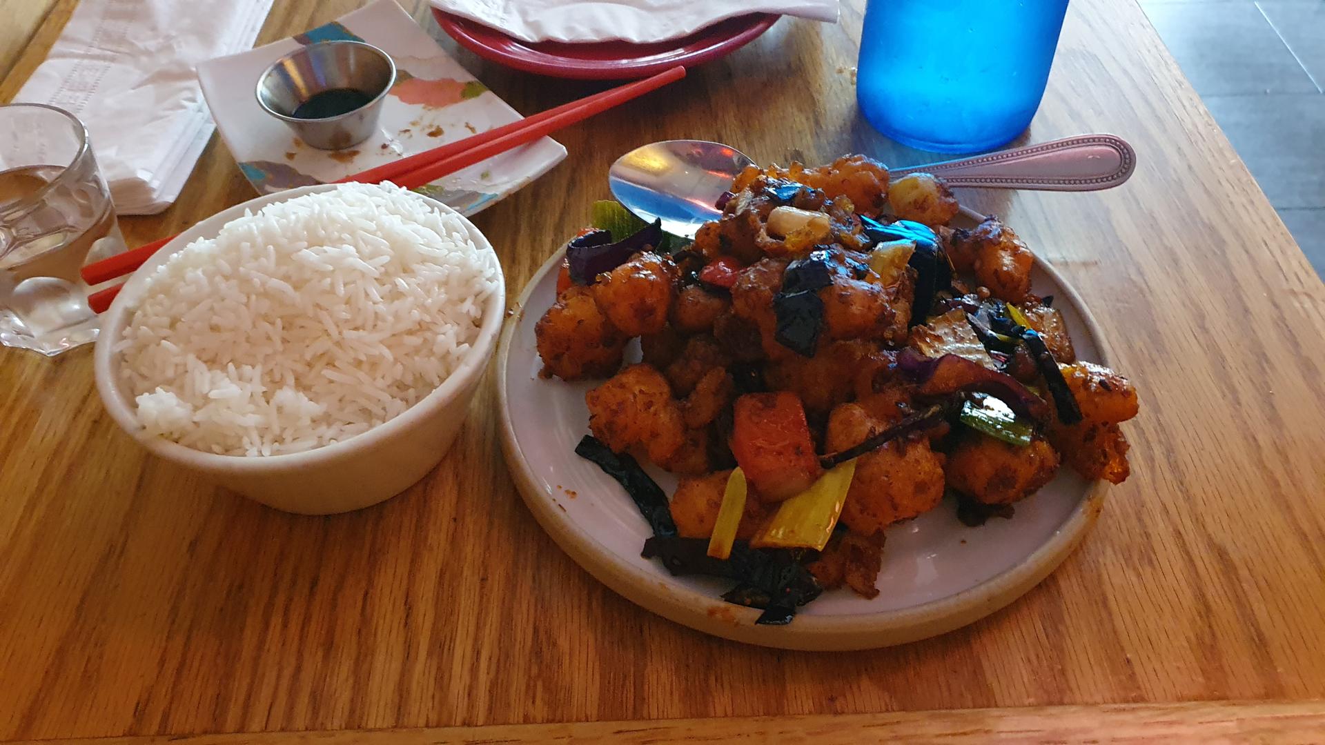 Vegan Chinese food at Spicy Moon (East Village) in East Village, New York